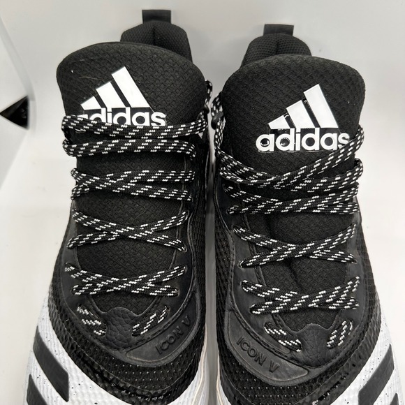 Adidas Icon V  Mens‎ Size 12 Black White Athletic Casual Training Shoes Sneakers - Picture 6 of 11